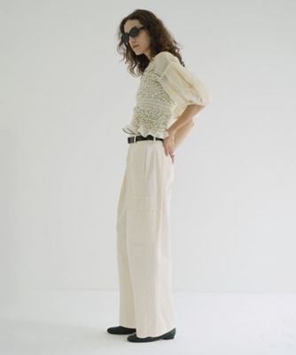 パンツ WIDE TUCK WORK PANTS WIDE TUCK WORK PANTS（カーゴパンツ）｜CLANE（クラネ）の