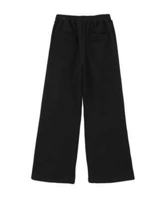 LOGO SWEAT TUCK WIDE PANTS 19110