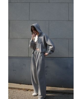 ことね LOGO SWEAT TUCK WIDE PANTS 19110