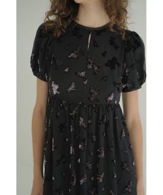【限定価格】美品 クラネ フローレット オパール ワンピース グリーン 2サイズ 中古・古着通販】CLANE (クラネ) フローレットオパール