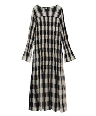 SHIRRING LONG ONEPIECE 19112ー