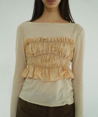 ＜CLANE (Women)＞ＢＵＳＴＩＥＲ　ＳＥＴ　ＴＯＰＳ　１９１２２ー４１３２