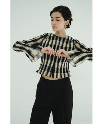 SHIRRING DESIGN BLOUSE 19122ー