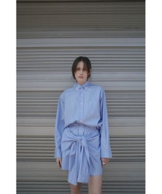 CLANE◆半袖ブラウス/2/ポリエステル/BLU CLANE(クラネ) / 半袖ブラウス/2/ポリエステル/BLU | 古着の販売