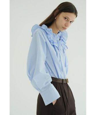 RUFFLE NECK BLOUSE 19122－4192