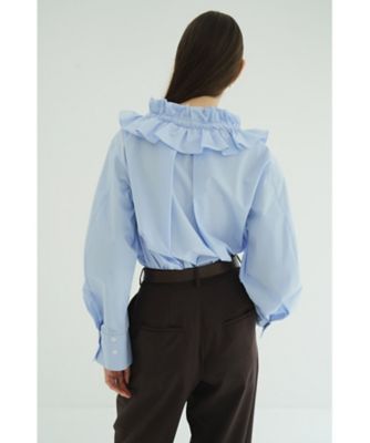 RUFFLE NECK BLOUSE 19122－4192
