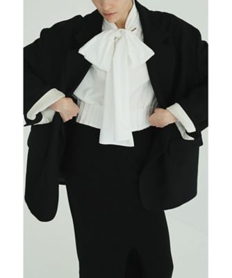 ＜CLANE (Women)＞ＲＩＢＢＯＮ　ＺＩＰ　ＳＨＩＲＴＳ　１９１２２ー４２３２