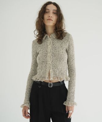 ＜CLANE (Women)＞ＭＩＸ　ＭＥＳＨ　ＧＡＴＨＥＲ　ＳＨＩＲＴ　１９１２２ー４３３２
