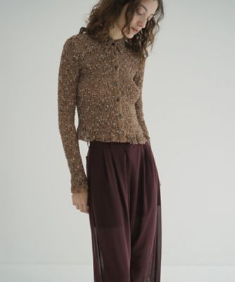 CLANE MIX MESH GATHER SHIRT　クラネ MIX MESH GATHER SHIRT｜TOPS(トップス)｜CLANE OFFICIAL ONLINE