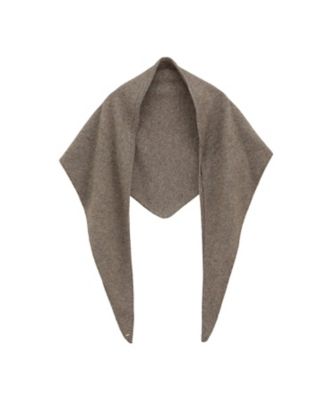 YAK KNIT TRIANGULAR STOLE 19136ー