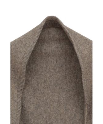 YAK KNIT TRIANGULAR STOLE 19136ー