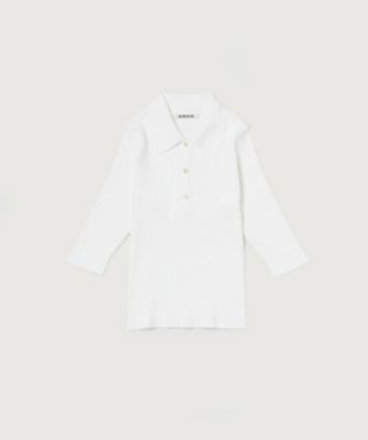 COTTON HIGH GAUGE RIB KNIT POLO