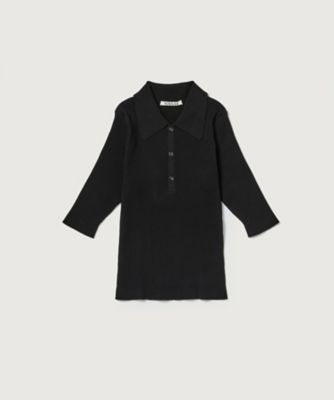 COTTON HIGH GAUGE RIB KNIT POLO