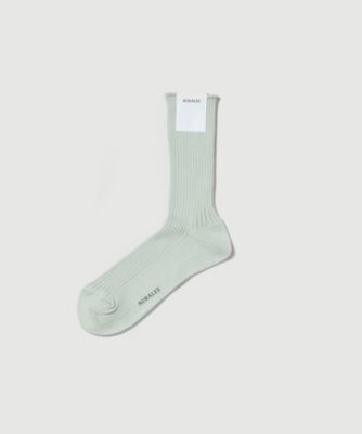 AURALEE (Women)/オーラリー *GIZA HIGH GAUGE SOCKS A00S02SX-W PALE GREEN 靴下【三越伊勢丹/公式】