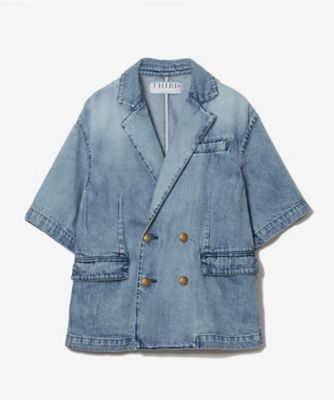 ＜THIRD MAGAZINE (Women)＞ダブルブレストデニムジャケット　Ａ０８６１ＦＪ１０２