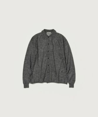 ＜AURALEE (Men)＞カーディガン　ＫＩＤ　ＭＯＨＡＩＲ　ＳＨＥＥＲ　ＫＮＩＴ　ＳＨＩＲＴ　ＣＡＲＤＩＧＡＮ　Ａ２４ＡＣ０１ＦＧ