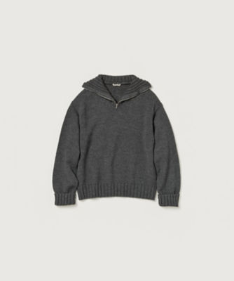 セーター　ＷＯＯＬ　ＳＯＦＴ　ＣＯＲＤ　ＫＮＩＴ　ＨＡＬＦ　ＺＩＰ　Ｐ／Ｏ　Ａ２４ＡＰ０２ＦＬ