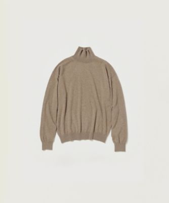 ＜AURALEE (Men)＞セーター　＊ＢＡＢＹ　ＣＡＳＨＭＥＲＥ　ＫＮＩＴ　ＴＵＲＴＬＥ　Ａ２４ＡＰ０３ＢＣ