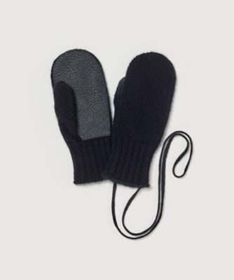 AURALEE (Women)/オーラリー *BABY CASHMERE KNIT MITTENS A25AG11BC TOP BLACK 手袋・グローブ【三越伊勢丹/公式】