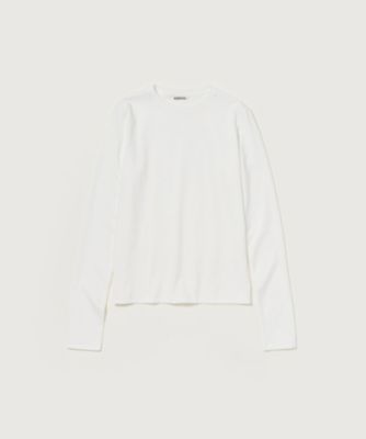 「AURALEE」 長袖カットソー 2 ホワイト レディース AURALEE オーラリー 20SS LUSTER PLAITING L S TEE ロング