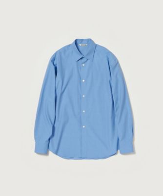 AURALEE 25SS / ストライプシャツ size3 BLUE AURALEE 25SS-SUVIN HIGH COUNT CLOTH STRIPE SHIRT & HALF
