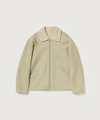 MERINO MOUTON ZIP BLOUSON A26AB03MM