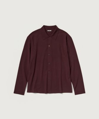 カーディガン HIGH TWIST WOOL KNIT SHIRT