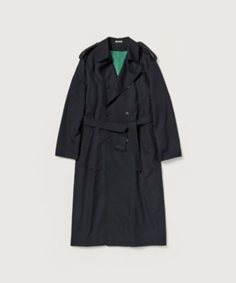 ULTRA FINE WOOL TRENCH COAT WITH