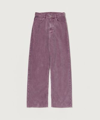 Pile Border Relaxed Flare Pants