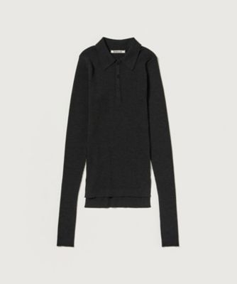 SUPER FINE WOOL HIGH GAUGE RIB KNIT