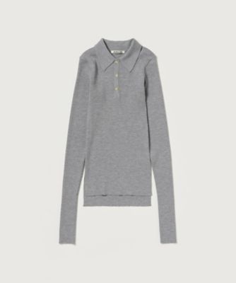 SUPER FINE WOOL HIGH GAUGE RIB KNIT