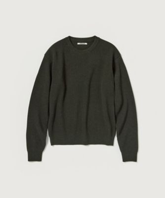AURALEE オーラリー ウール リブニット プルオーバー 3 ダークグレー ニット SUPER FINE WOOL RIB KNIT P／O
