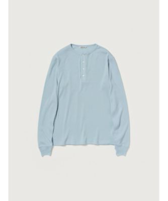 カットソー WOOL SILK SOFT RIB HENLEY
