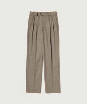 パンツ CASHMERE MOLESKIN TWOーTUCK