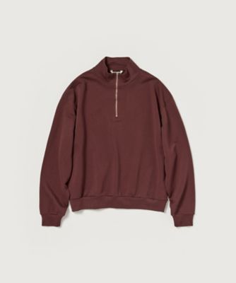 SUPER HIGH GAUGE SWEAT HALF ZIP P／O