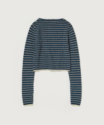 SHETLAND WOOL CASHMERE RIB KNIT