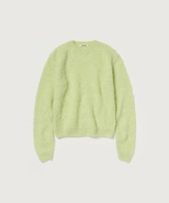 BRUSHED SUPER KID MOHAIR KNIT P／O