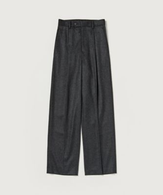 Auralee AURALEE (Women)/オーラリー CASHMERE MOLESKIN TWOーTUCK SLACKS A26AP05CM TOP CHARCOAL パンツ・ズボン【三越伊勢丹/公式】