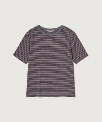 SOFT SMOOTH WOOL STRIPE JERSEY TEE