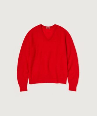 AURALEE アルパカニット　サイズ5 ニット BABY SURI ALPACA SHEER KNIT Vー