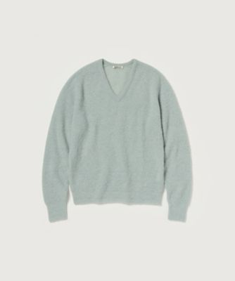 ニット BABY SURI ALPACA SHEER KNIT Vー