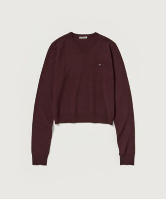 HIGH TWIST WOOL KNIT VーNECK P／O