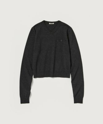 HIGH TWIST WOOL KNIT VーNECK P／O