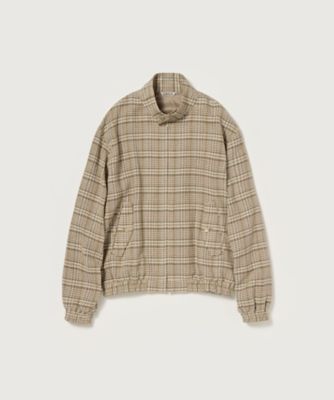 ＜AURALEE (Women)＞ＳＩＬＫ　ＬＩＮＥＮ　ＮＥＰ　ＣＨＥＣＫ　ＺＩＰ　ＢＬＯＵＳＯＮ　Ａ２６ＳＢ０３ＳＮ