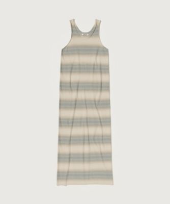 ＜AURALEE (Women)＞ＣＯＴＴＯＮ　ＳＩＬＫ　ＧＲＡＤＩＥＮＴ　ＳＴＲＩＰＥ　ＫＮＩＴ　ＤＲＥＳＳ　Ａ２６ＳＤ０３ＧＢ