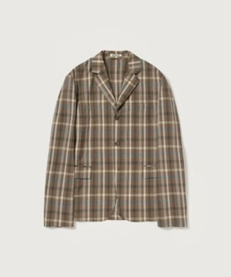 ＜AURALEE (Women)＞ＳＵＰＥＲ　ＦＩＮＥ　ＴＲＯＰＩＣＡＬ　ＷＯＯＬ　ＣＨＥＣＫ　ＪＡＣＫＥＴ　Ａ２６ＳＪ０４ＴＣ