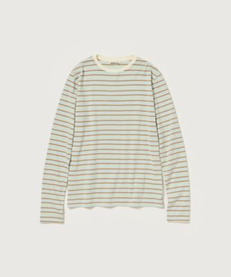 GRADIENT STRIPE JERSEY L／S TEE