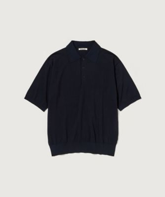 ✨使用数回✨ オーラリー サイズ5 オーバーサイズ ポロシャツ イエロー AURALEE/オーラリー KID MOHAIR SHEER KNIT POLOSHIRTS ポロシャツ