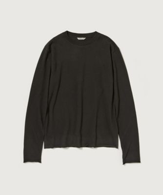 BRUSHED ORGANIC COTTON JERSEY L／S