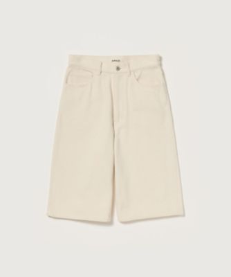 SILK NEP DENIM 5P WIDE SHORTS